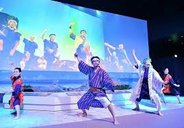 現代版「肝高的阿麻和利」一票難求會憾動人心的表演。紅遍日本國內外由小中高學生呈現的專業劇場｜現代版肝高の阿麻和利🇯🇵沖繩世界遺產勝連城